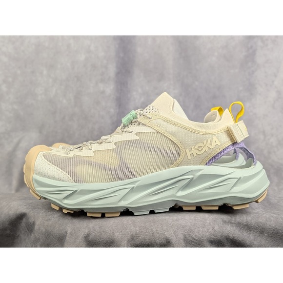 Hoka One One Shoes - Hoka One One Hopara 2 Womens Hiking Sandals Oat Milk Sea Glass 1147670 ANW 10B